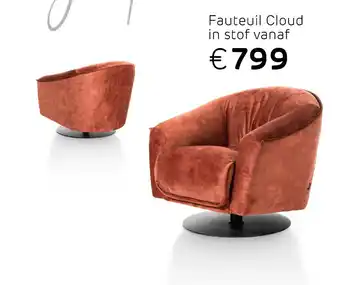 Henders & Hazel Fauteuil Cloud in stof aanbieding