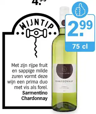 Albert Heijn Sarmentino chardonnay aanbieding