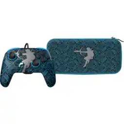 MediaMarkt PDP Gaming Rematch Bedrade Controller + Travel Case Plus (bundel) - Sheikah Shoot Glow In The Dark (nintendo Switch) aanbieding