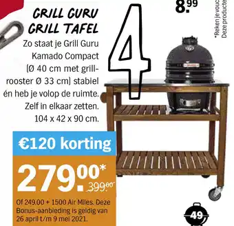 Albert Heijn Grill guru grill tafel aanbieding