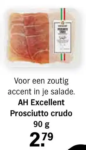 Albert Heijn AH excellent prosciutto crudo aanbieding