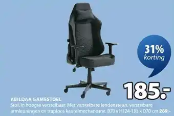 Jysk ABILDAA GAMESTOEL aanbieding