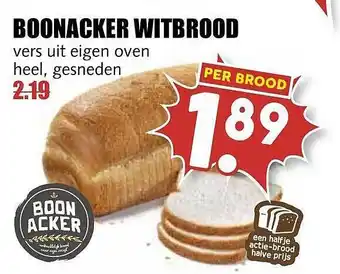 MCD Supermarkt Bonnacker Witbrood aanbieding