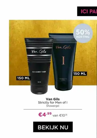 ICI Paris XL Van Gils Strictly For Men Of I Showergel 50% Korting aanbieding