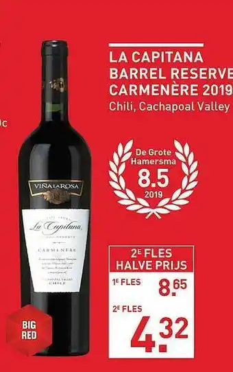 Gall & Gall La Capitana Barrel Reserve Carmenère 2019 Chili, Cachapoal Valley aanbieding