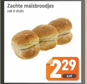 Dagwinkel Zachte Maïsbroodjes aanbieding