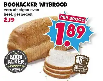 Boon`s Markt Bonnacker Witbrood aanbieding