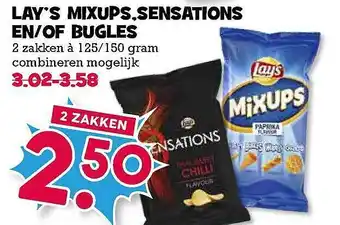 Boon`s Markt Lay's Mixups, Sensations En-Of Bugles aanbieding