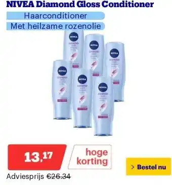 Bol.com NIVEA Diamond Gloss Conditioner aanbieding