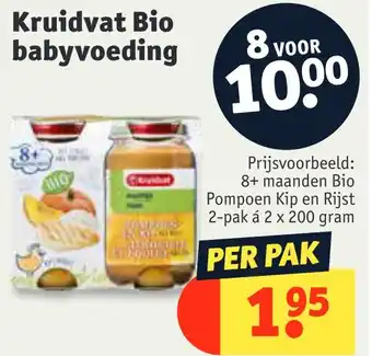 Kruidvat Kruidvat Bio babyvoeding 200gram aanbieding