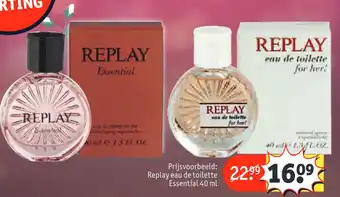 Kruidvat Replay 40ml aanbieding