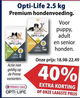 Huisdier Voordeelshop Opti-Life 2.5 kg aanbieding