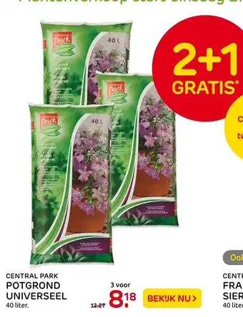 Praxis Central Park Potgrond Universeel 3*40L aanbieding