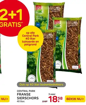 Praxis Central Park Franse boomschors 3*40L aanbieding