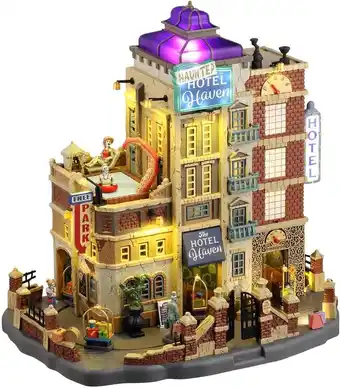 Intratuin Lemax Spooky Town kersthuisje the haunted hotel (spookhotel) 22,3 x 31 x 31,4 cm aanbieding