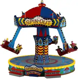 Intratuin Lemax Carnival kerstdorp the spin out (kersmisattractie) 30,5 x 29 x 26 cm aanbieding