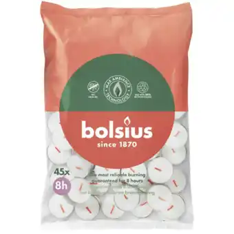 De Online Drogist Bolsius Theelicht Wit 8 Uur aanbieding