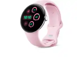 MediaMarkt Google Pixel Watch 3 - 41 Mm Zilver/roze aanbieding