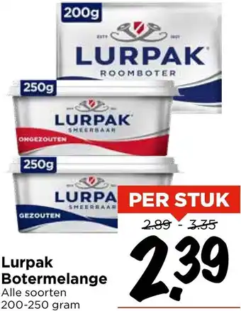 Vomar Voordeelmarkt Lurpak Botermelange aanbieding