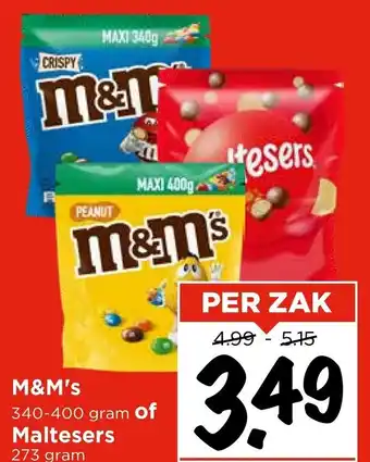 Vomar Voordeelmarkt M&M's of Maltesers aanbieding