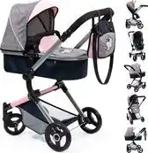 Bol.com Bayer Design - Poppenwagen Neo Vario - Grijs met vlinder aanbieding