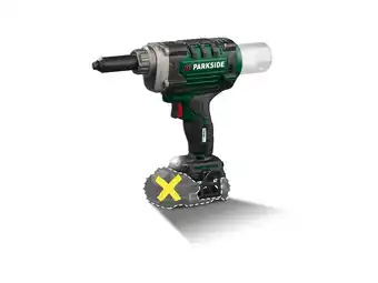 Lidl PARKSIDE Accu-gereedschap voor blindklinknagels 20V zonder accu aanbieding