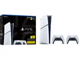 MediaMarkt Sony Playstation 5 Console Slim - Digital Edition + 2 Dualsense Controllers aanbieding