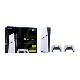 MediaMarkt Sony Playstation 5 Console Slim - Digital Edition + 2 Dualsense Controllers aanbieding