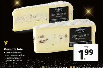 Lidl Gevulde Brie 180g aanbieding