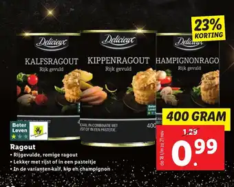 Lidl Ragout 400 gram aanbieding