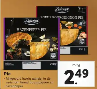 Lidl Pie 250g aanbieding