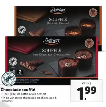 Lidl Chocolade Souffle 2 x 90g aanbieding