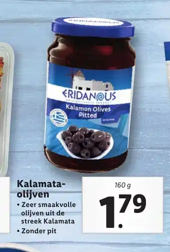 Lidl Kalamataolijven 160g aanbieding