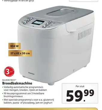 Lidl Broodbakmachine per stuk aanbieding