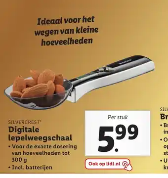 Lidl Digitale Lepelweegschaal per stuk aanbieding