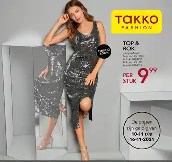 Takko fashion Top & Rok XS-XXL per stuk aanbieding