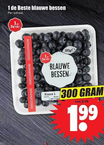 Dirk 1 De beste blauwe bessen 300gram aanbieding