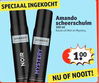 Kruidvat Amando scheerschuim 100ml aanbieding