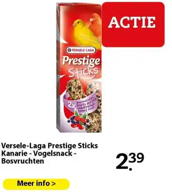 Boerenbond Versele-Laga Prestige Sticks Kanarie - Vogelsnack - Bosvruchten aanbieding