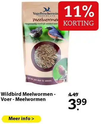 Boerenbond Wildbird Meelwormen - Voer - Meelwormen aanbieding