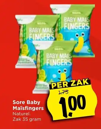 Vomar Voordeelmarkt Sore Baby Maïsfingers aanbieding