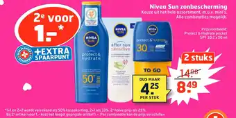 Trekpleister Nivea Sun zonbescherming aanbieding