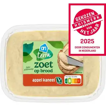 Albert Heijn AH Terra Plantaardig zoet op brood appel kaneel aanbieding