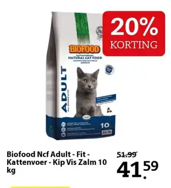 Pets Place Biofood NCF Adult-Fit kattenvoer 10kg aanbieding