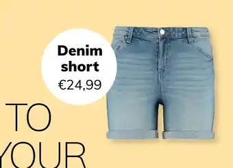 MS Mode Denim short aanbieding