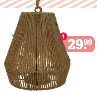 Marskramer Hanglamp 'touw metaal' aanbieding