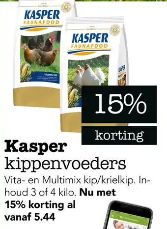 Dierspecialist Kasper kippenvoeders aanbieding