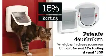 Dierspecialist Petsafe deurluiken aanbieding