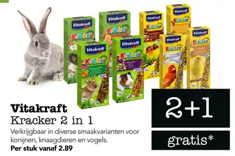 Dierspecialist Vitakraft kracker 2 in 1 aanbieding