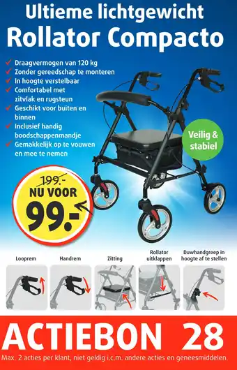 Lucovitaal Rollator Compacto aanbieding